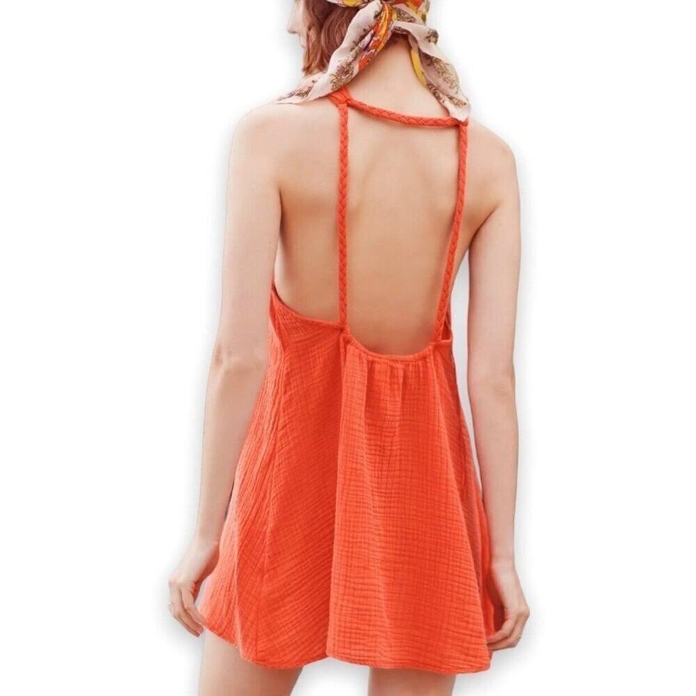 Anthropologie Braided Halter Mini Dress - Picture 4 of 9